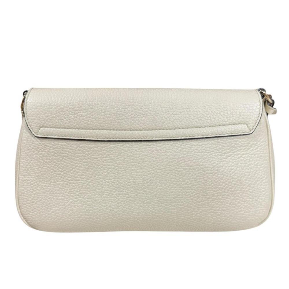GUCCI Authentic White Leather Shoulder Bag - Picture 3 of 13